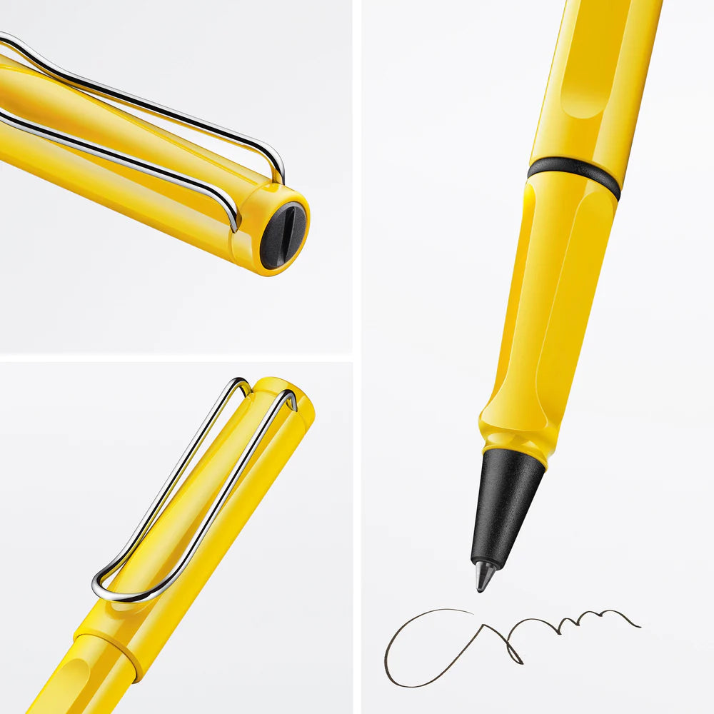 Fountain pen, icon, global success: the LAMY safari has been a beloved classic since its introduction in the 1980s and enjoys a cult status untypical for a writing instrument. Countless colours and ever-changing special editions make hearts beat faster - whether for the pencil case or the carefully curated fountain pen collection.

The LAMY safari is more than the sum of its details: it is aesthetic, robust and individual. The distinctive, self-sprung clip keeps the writing instrument securely fastened in p