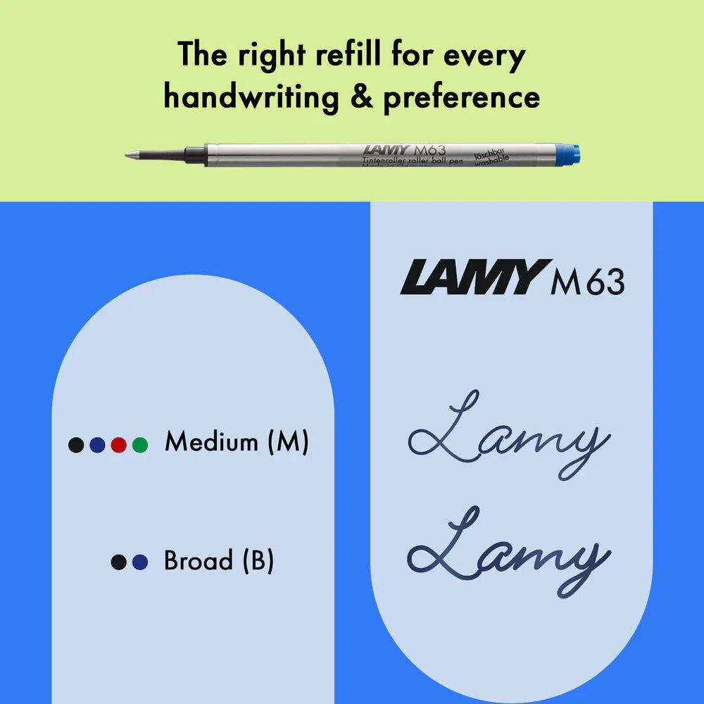 Fountain pen, icon, global success: the LAMY safari has been a beloved classic since its introduction in the 1980s and enjoys a cult status untypical for a writing instrument. Countless colours and ever-changing special editions make hearts beat faster - whether for the pencil case or the carefully curated fountain pen collection.

The LAMY safari is more than the sum of its details: it is aesthetic, robust and individual. The distinctive, self-sprung clip keeps the writing instrument securely fastened in p