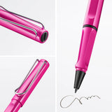 Fountain pen, icon, global success: the LAMY safari has been a beloved classic since its introduction in the 1980s and enjoys a cult status untypical for a writing instrument. Countless colours and ever-changing special editions make hearts beat faster - whether for the pencil case or the carefully curated fountain pen collection.

The LAMY safari is more than the sum of its details: it is aesthetic, robust and individual. The distinctive, self-sprung clip keeps the writing instrument securely fastened in p