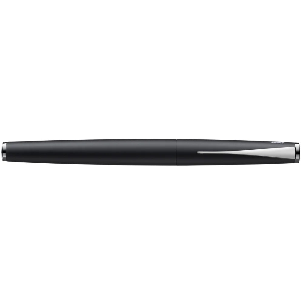 The LAMY studio convinces with timeless elegance and a universal design. The slightly curved, slim shape of its all-metal body seamlessly emerges from the individual case parts and is deliberately minimalist. The gentle curvature and harmonious proportions make the clip the trademark of the LAMY studio: it contrasts the matter-of-fact basic shape with an innovative design accent and creates a unique overall appearance.

The LAMY studio is assembled by hand at the LAMY craftsman's workshop in Heidelberg. In 