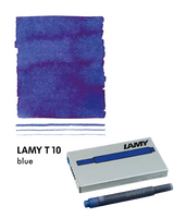 With their intense colors and long range, the LAMY T10 large capacity ink cartridges ensure pleasant, even writing - whether in everyday life, in the office, or at school. The ink cartridges offer an even flow and provide a smooth, precise writing experience for stylish writing without scratches. These ink cartridges fit all Lamy fountain pens, except the LAMY 2000.

Includes 5 cartridges with a 1.25ml capacity in each pack.