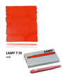 With their intense colors and long range, the LAMY T10 large capacity ink cartridges ensure pleasant, even writing - whether in everyday life, in the office, or at school. The ink cartridges offer an even flow and provide a smooth, precise writing experience for stylish writing without scratches. These ink cartridges fit all Lamy fountain pens, except the LAMY 2000.

Includes 5 cartridges with a 1.25ml capacity in each pack.