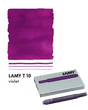 With their intense colors and long range, the LAMY T10 large capacity ink cartridges ensure pleasant, even writing - whether in everyday life, in the office, or at school. The ink cartridges offer an even flow and provide a smooth, precise writing experience for stylish writing without scratches. These ink cartridges fit all Lamy fountain pens, except the LAMY 2000.

Includes 5 cartridges with a 1.25ml capacity in each pack.