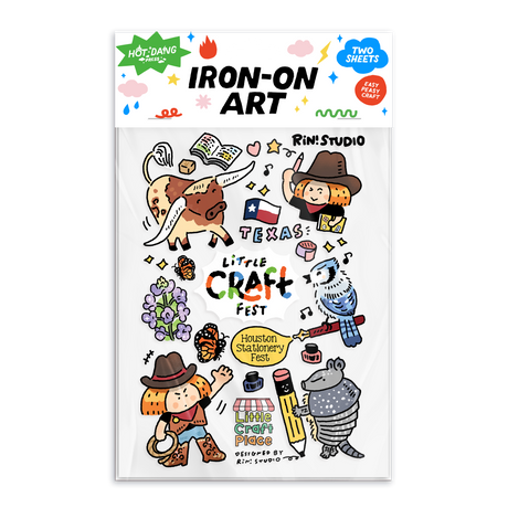 Iron-on Transfer Sheets - Little Craft Fest x RiN! Studio (Pack of 2)