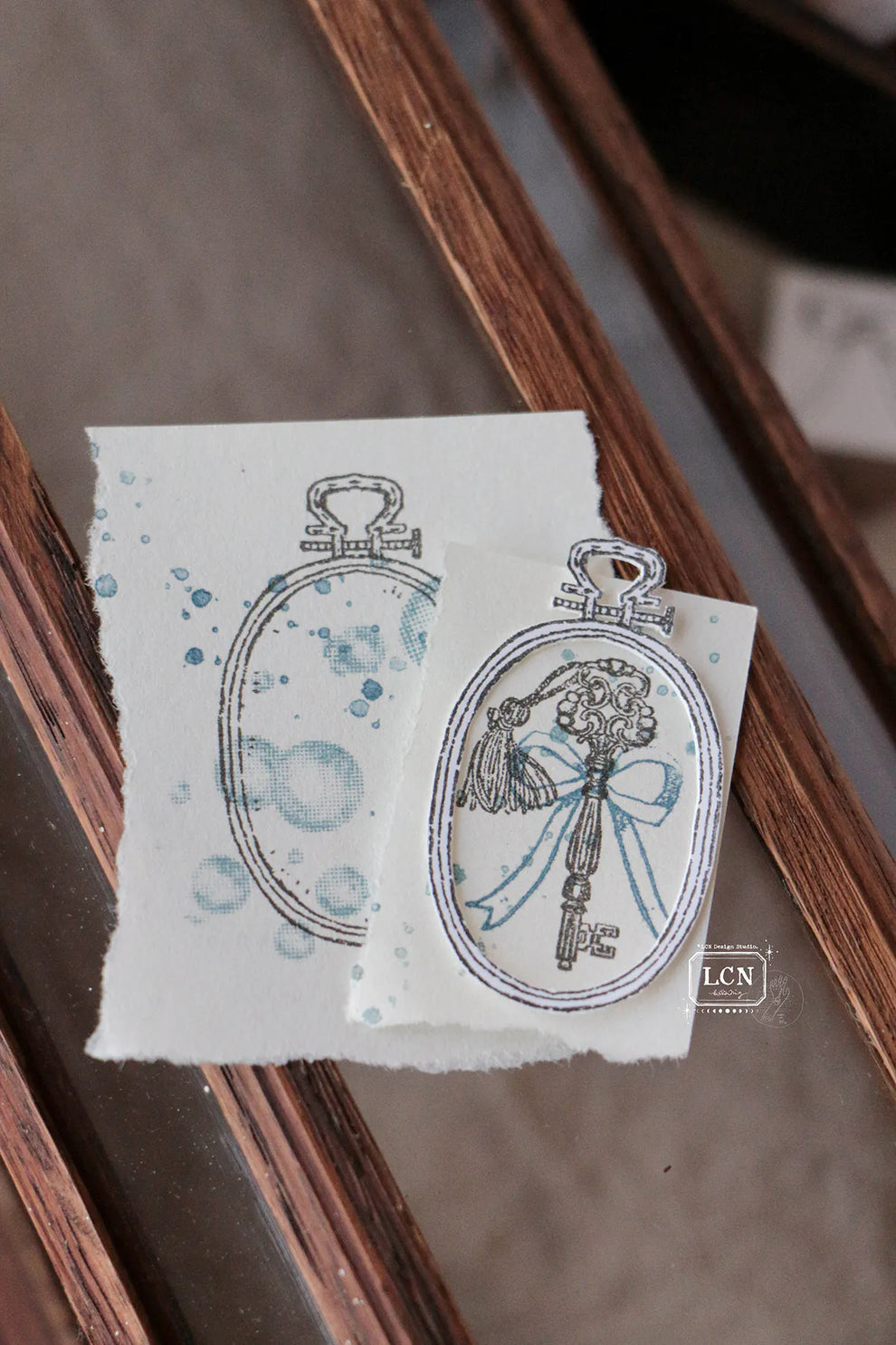 Lin Chia Ning Wooden Stamp - Skeleton Key