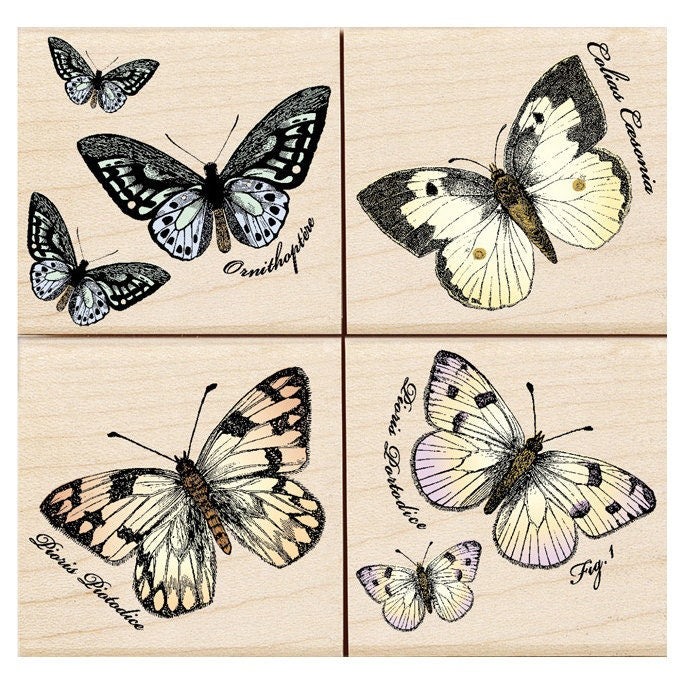 Papillons Stamp Set