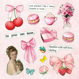 Celebrate the power of all things pink and pretty with this fun and flirty sticker book!

50 vibrant pages brim with more than 800 stickers, all featuring a feminine flourish!
Eclectic assortment spans a diverse range: Buttons, bows, and berries; kittens and cupcakes; hearts and flowers; vintage delights; plus an assortment of beautiful borders, labels, uplifting phrases, and more!