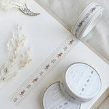 leelajournals Lace & Roses Brown Washi Tape 15mm