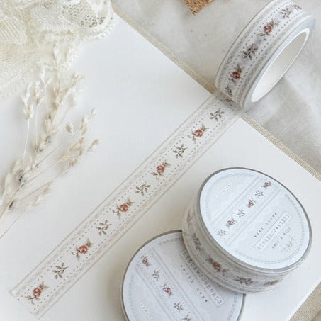 Leelajournals Lace & Roses Red Washi Tape 15mm