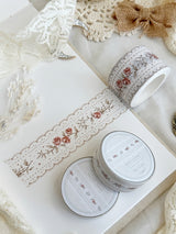 leelajournals - Lace & Roses Red Washi Tape 30mm