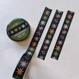 Removable Washi craft tape for journaling and crafting; featuring whimsical celestial stars.

15mm x 10m
Shrink wrap packaging with label