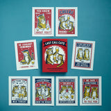 It's a cat's night out with these hilarious and irreverent notecards for any occasion!

While the rest of the world sleeps, these cats are out for a night on the town—and all the fun and embarrassing situations that come with it! These 16 unique, highly shareable notecards feature bar-crawling, beer-drinking cats, ready for any event. So choose some fancy beer, have a clumsy dance party, and celebrate the late night with these cats!