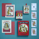 It's a cat's night out with these hilarious and irreverent notecards for any occasion!

While the rest of the world sleeps, these cats are out for a night on the town—and all the fun and embarrassing situations that come with it! These 16 unique, highly shareable notecards feature bar-crawling, beer-drinking cats, ready for any event. So choose some fancy beer, have a clumsy dance party, and celebrate the late night with these cats!