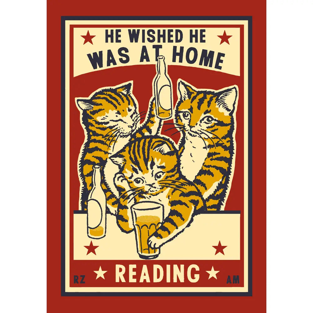 A beautiful and irreverently adorable journal, perfect for the reluctant cat-about-town who would rather be at home reading.
