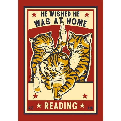 A beautiful and irreverently adorable journal, perfect for the reluctant cat-about-town who would rather be at home reading.