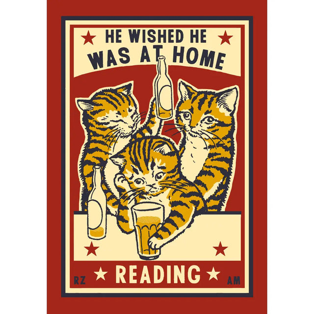 A beautiful and irreverently adorable journal, perfect for the reluctant cat-about-town who would rather be at home reading.