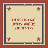 A beautiful and irreverently adorable journal, perfect for the reluctant cat-about-town who would rather be at home reading.