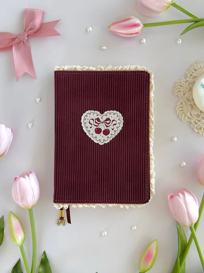 leelajournals Cherry Cake B6 Notebook (Dotted, Grid)