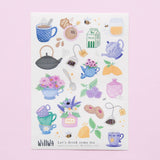 Let's Drink Some Tea Sticker Sheet
