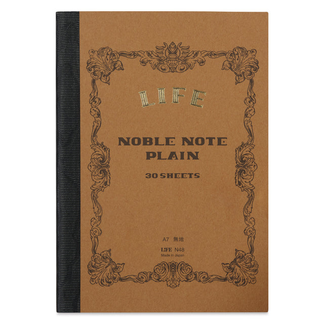 From the Noble Series, a product that embodies the philosophy of "manufacturing" that has continued since the company's founding. The smooth-writing main text paper is an original paper that is made with quality instructions from the manufacturing stage onwards. All of these are Life's pride and joy, created with those who love to write in mind. It&nbsp;is smooth to the touch, and the ink does not bleed or show through.

The sturdy and beautiful binding is carefully made one by one by artisans in Tokyo's do
