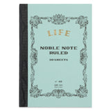 From the Noble Series, a product that embodies the philosophy of "manufacturing" that has continued since the company's founding. The smooth-writing main text paper is an original paper that is made with quality instructions from the manufacturing stage onwards. All of these are Life's pride and joy, created with those who love to write in mind. It&nbsp;is smooth to the touch, and the ink does not bleed or show through.

The sturdy and beautiful binding is carefully made one by one by artisans in Tokyo's do