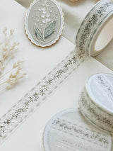 Last Chance!leelajournals - Lily of the Valley Lace Washi Tape 15mm
