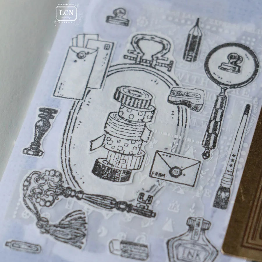 LCN Wooden Stamp - Magnifying Glass Large