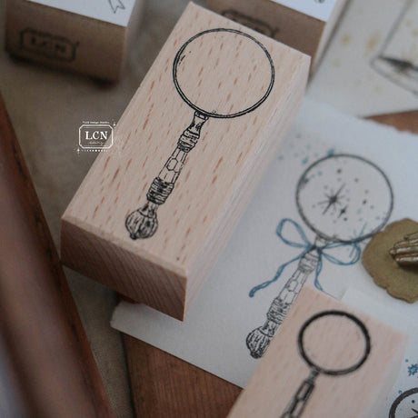 Lin Chia Ning Wooden Stamp - Magnifying Glass Large