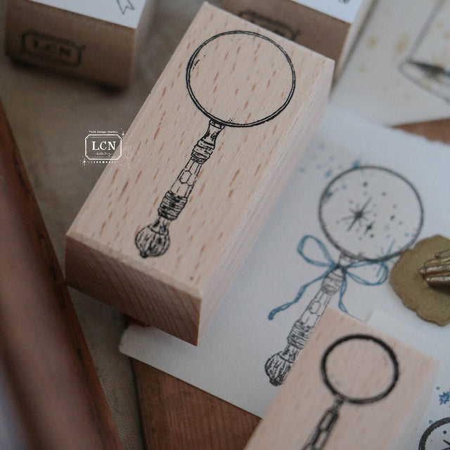 Lin Chia Ning Wooden Stamp - Magnifying Glass Large