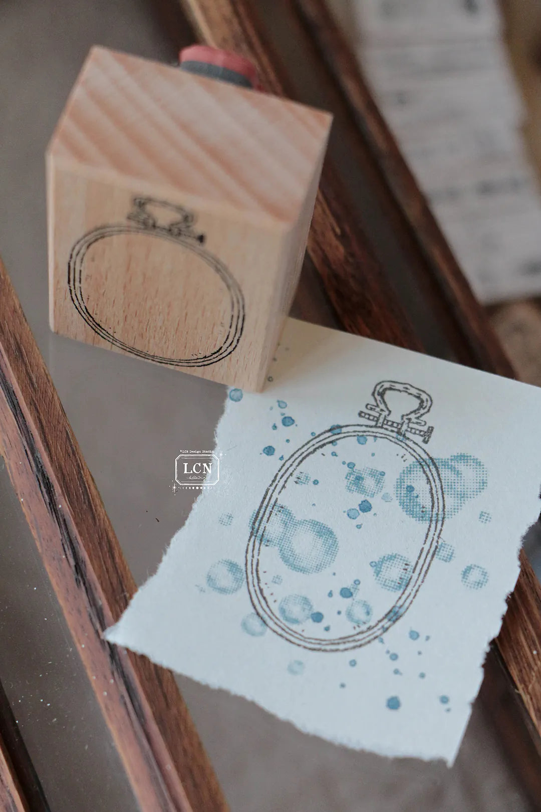Lin Chia Ning Wooden Stamp - Embroidery Hoop