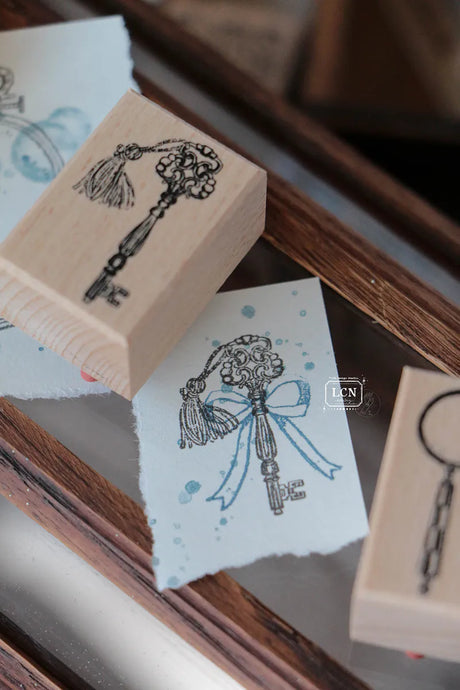 Lin Chia Ning Wooden Stamp - Skeleton Key