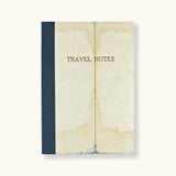 Linen Map Travel Notes with Blue Cloth Binding