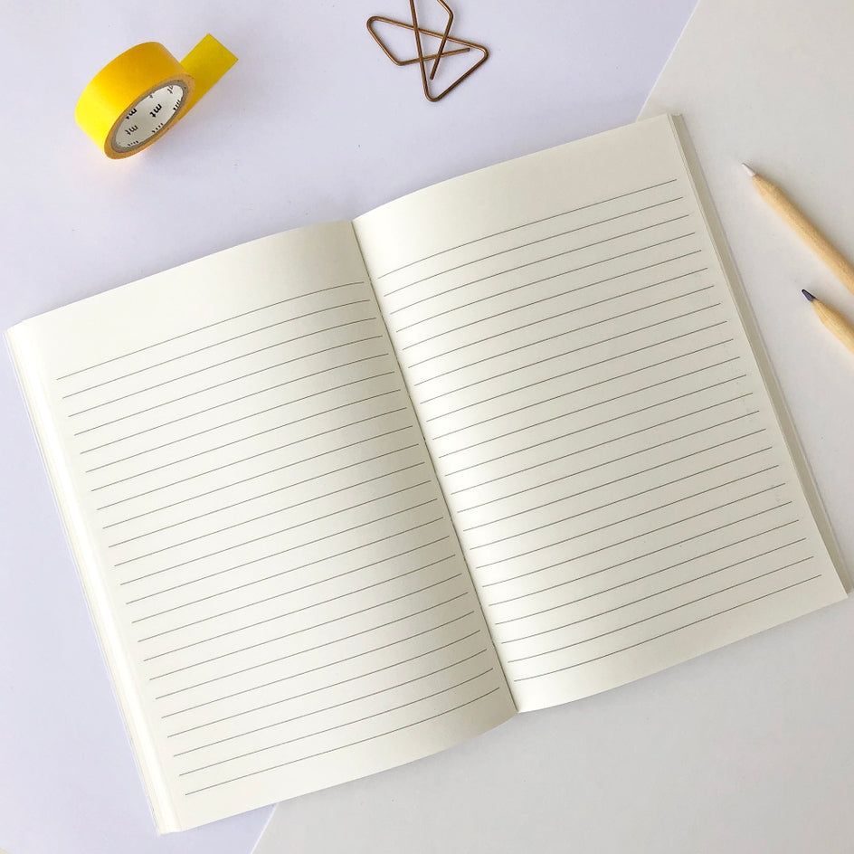 Linen Map Travel Notes with Blue Cloth Binding