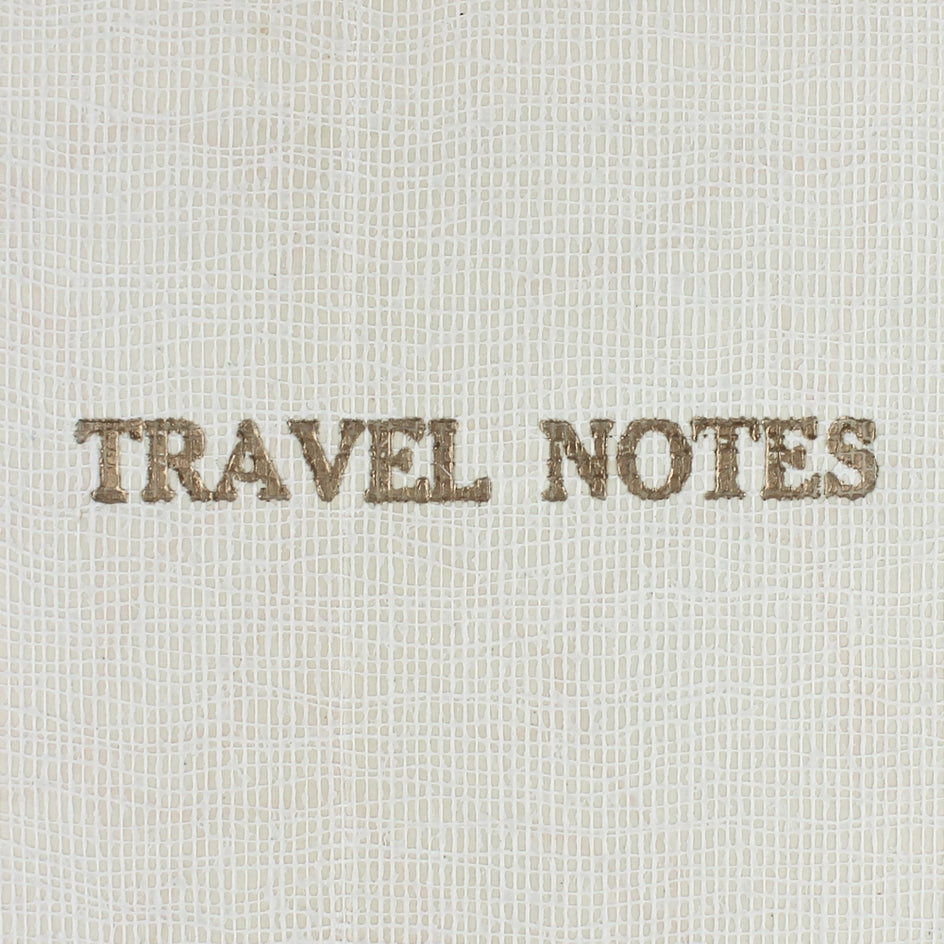 Linen Map Travel Notes with Blue Cloth Binding