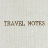 Linen Map Travel Notes with Blue Cloth Binding