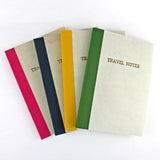 Linen Map Travel Notes with Blue Cloth Binding