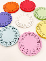 Doilies de jugo de naranja de 4,5" 100 unidades