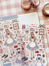 Cherry Rabbit - Little Alice Sticker Sheet