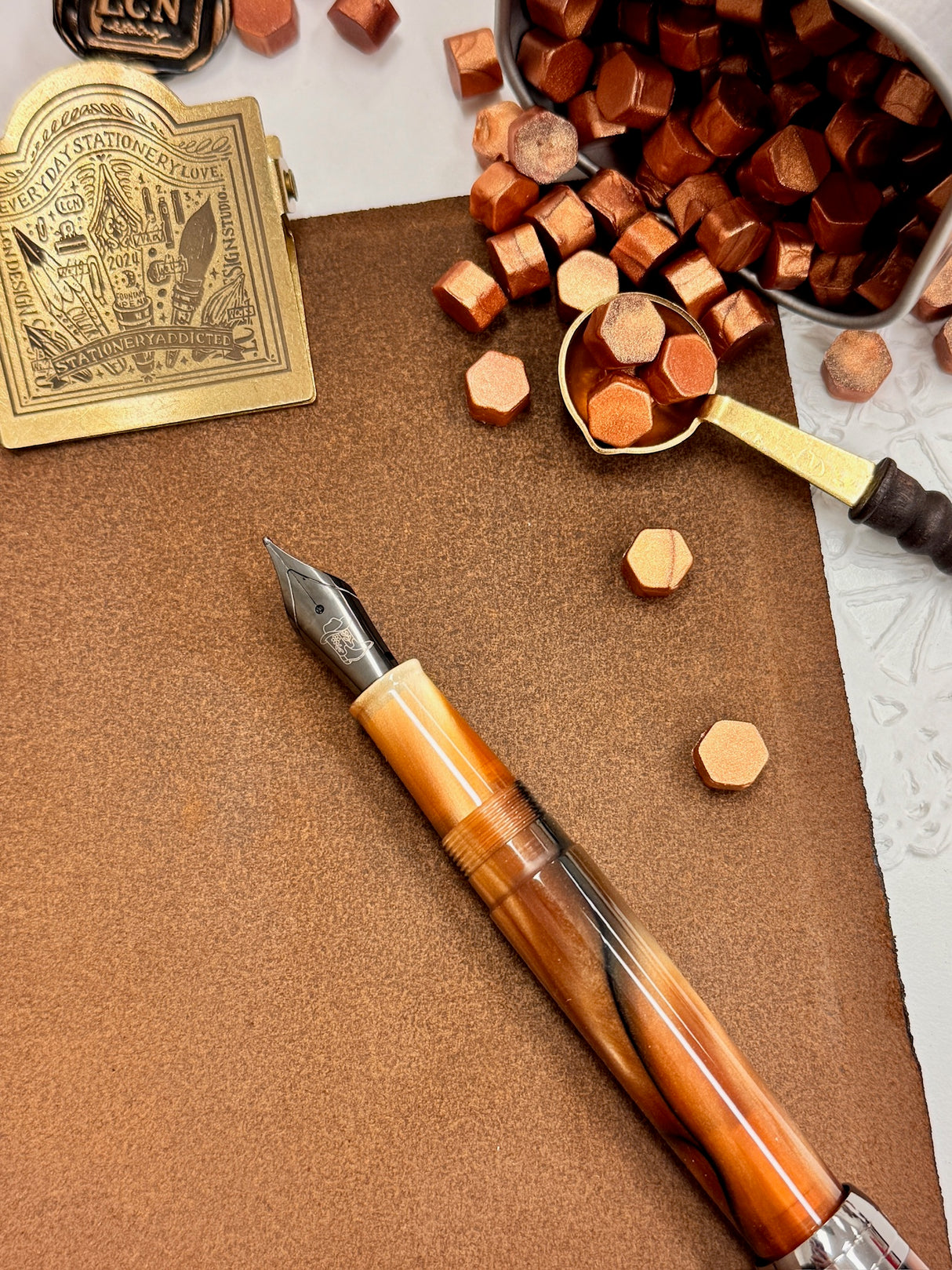 Little Craft Place x Penlux Masterpiece Delgado Fountain Pen - Howdy Houston