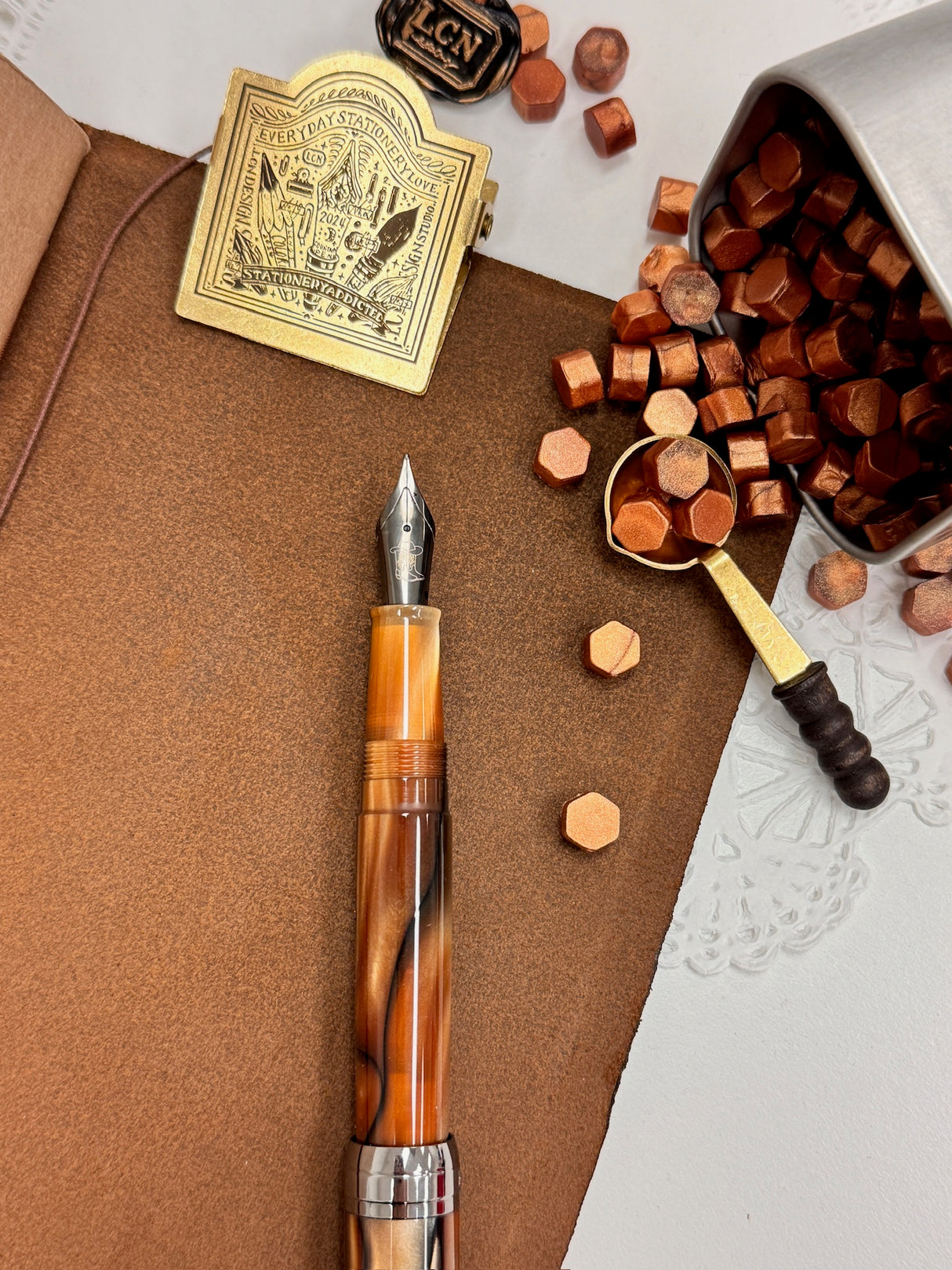 Little Craft Place x Penlux Masterpiece Delgado Fountain Pen - Howdy Houston