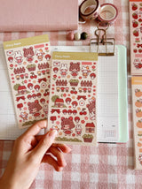 Cherry Rabbit - Little Friends Sticker Sheet