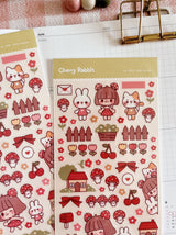 Cherry Rabbit - Little Friends Sticker Sheet