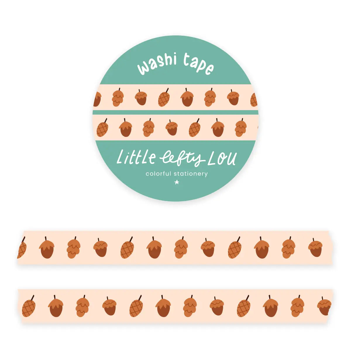 Little Lefty Lou Slim Acorns Washi