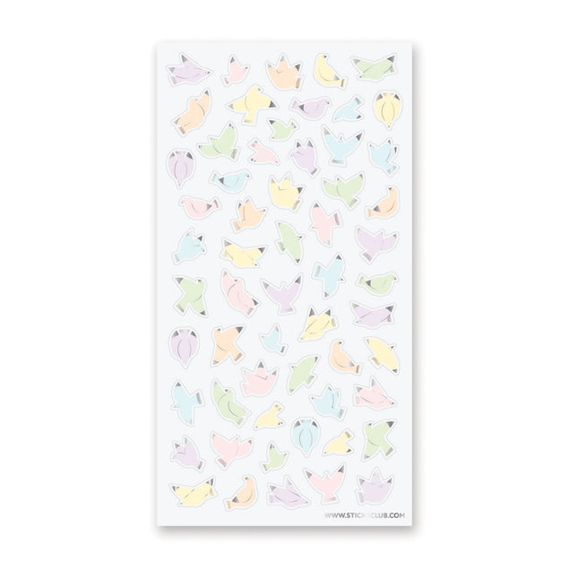 Little Pastel Birds Sticker Sheet