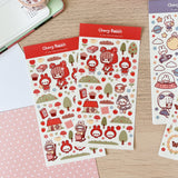 Cherry Rabbit - Little Red Riding Hood Sticker Sheet 086