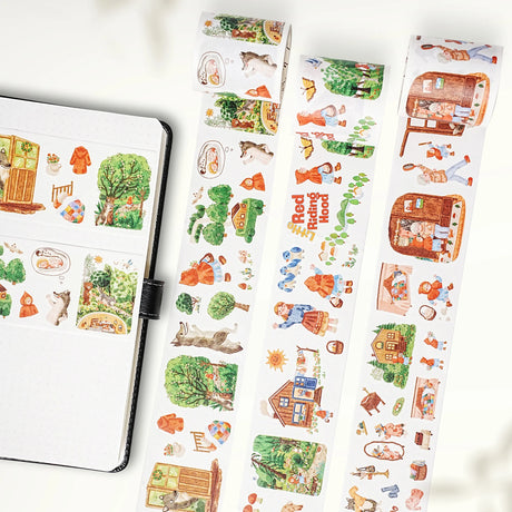 Little Red Riding Hood Washi Tape Sticker Set