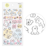 The "loose motif pattern" is a collection of motifs such as cats, dogs, and food with soft and gentle expressions.



A wide variety of sticker designs to use with your notebook

These peel-and-stick washi stickers will make your daily records more fun. Simply stick them freely on the margins of your notebook to create a gorgeous page. &nbsp;It comes in a pack of 2 sheets, a small size that is perfect for&nbsp;monthly blocks and a large size that is convenient for filling in the blanks.