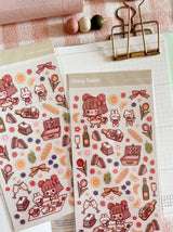 Cherry Rabbit - Lovely Picnic Sticker Sheet