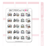 M656 Couple/Friends TV and Movie Time Sticker