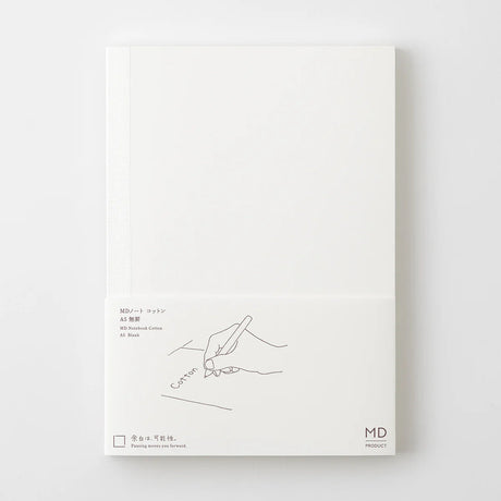 Crafted in Japan, this minimalist notebook is designed to enhance your writing experience. Inside, you'll find the high-quality Midori Diary (MD) paper, first developed in 1960 and refined ever since. Midori has rigorously tested this paper with various writing instruments to ensure quality, checking for ink feathering or bleeding, drying time, the smoothness of pen tips on the surface, and the tactile feel. The result is a paper that resists bleeding and feathering and is fountain-pen friendly, ensuring a 